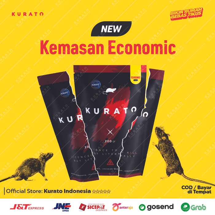KURATO RACUN TIKUS PALING AMPUH PENUMPAS HAMA PEMBASMI TIKUS ORI 200G