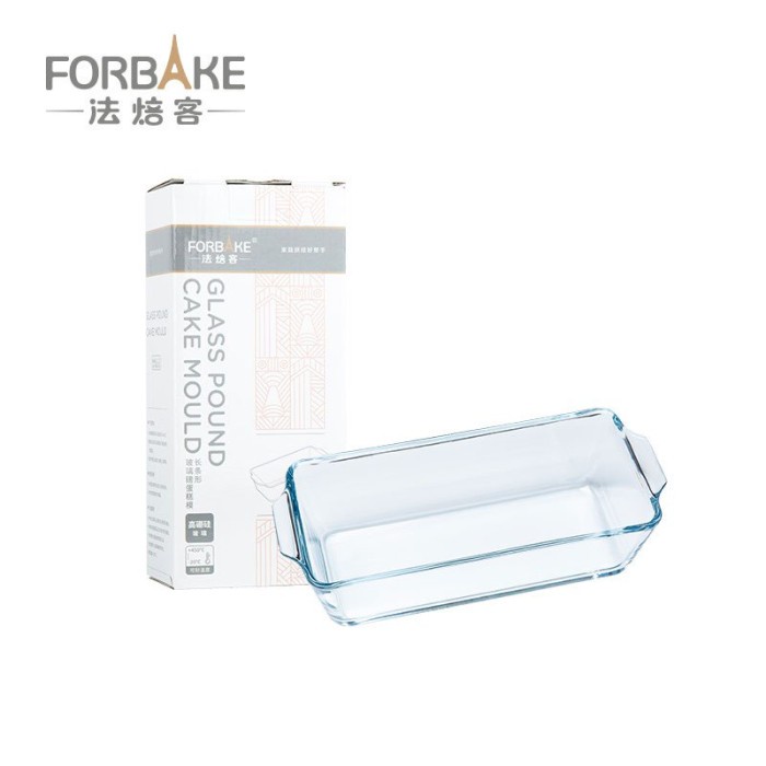 

Forbake FB58023 - Glass Pound Cake Mould / Bake Tray Kaca