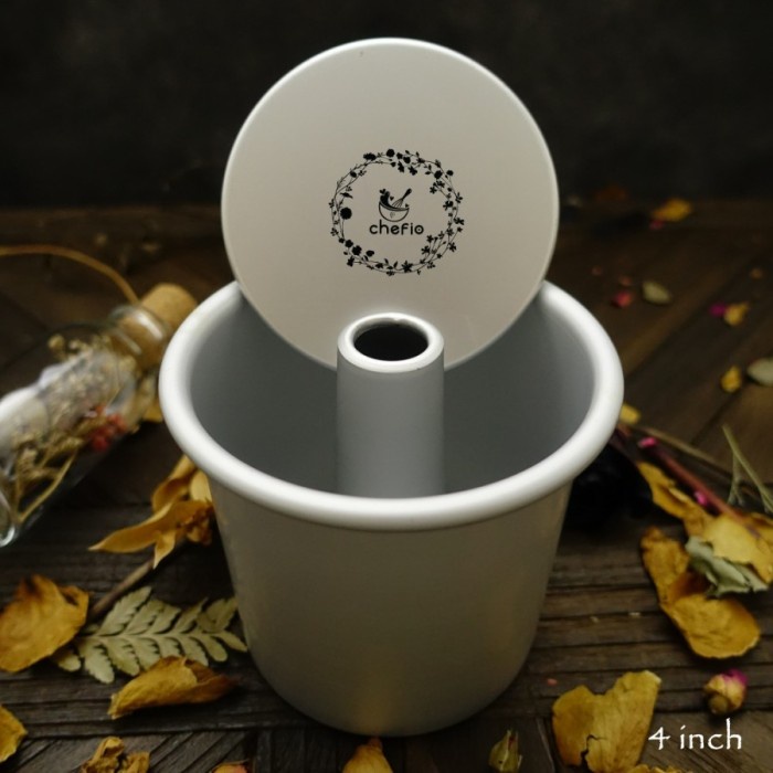 

Chefio Loyang Chiffon Bongpas 2in1 / Loyang Cake Bulat 4Inch