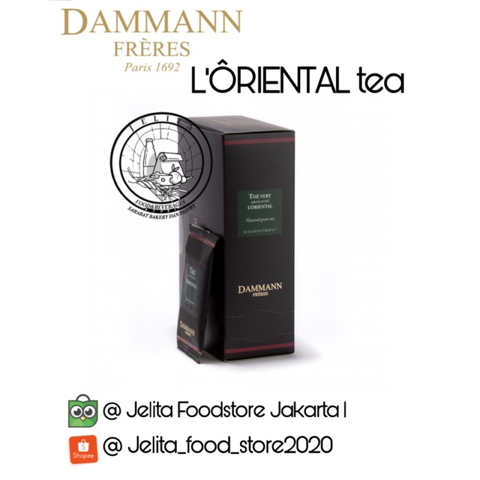 

Dammann Crystal Green Tea bags overwrapped L Oriental 24pcs (DAM4978)