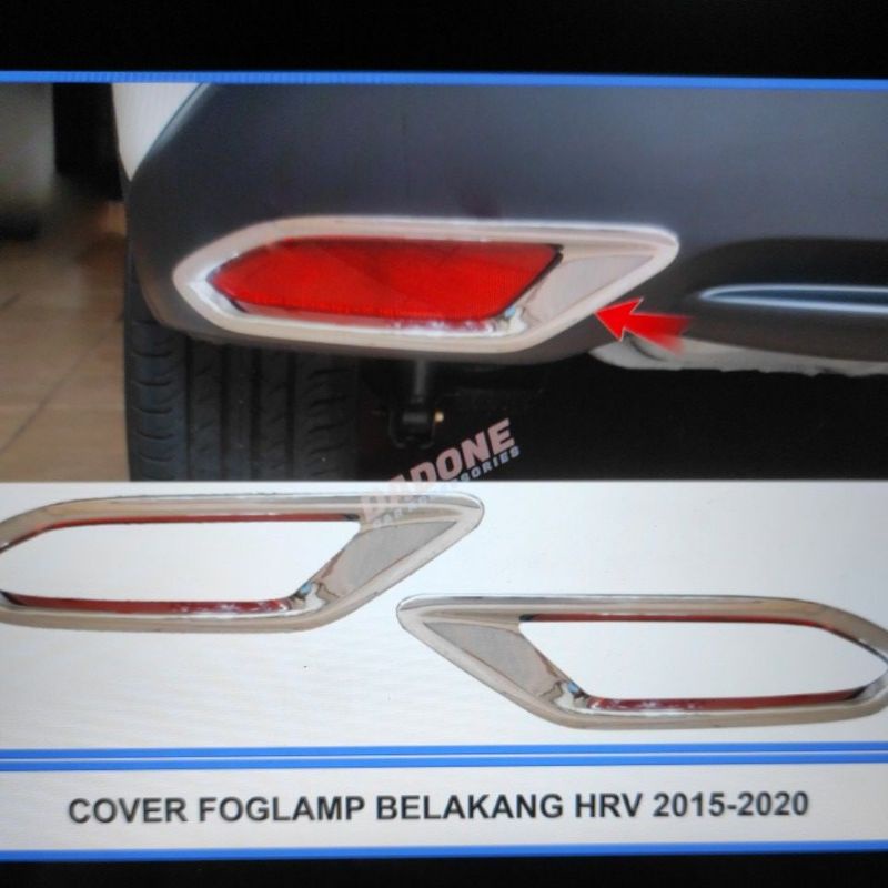 cover ring reflektor mobil honda HR-V hrv 2015 sampai 2020 2019 2018 2017 2016 chrome crome tempel