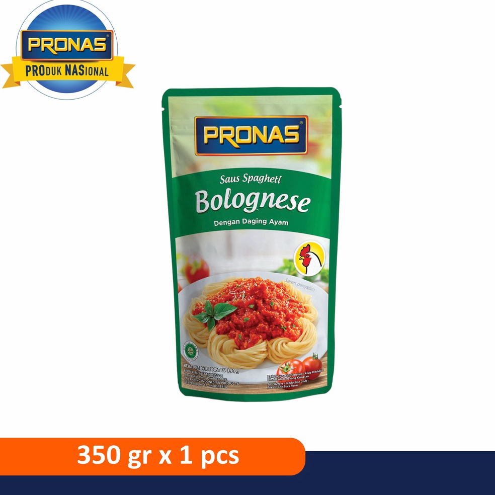 

Grosir Pronas Saus Bolognais lengkap dengan Daging Ayam 350 g 9TI