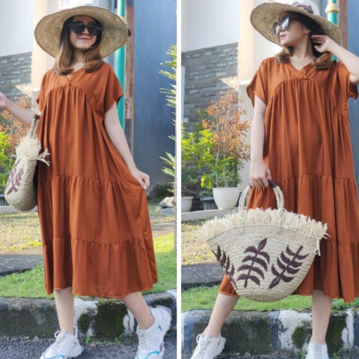 Murah★ HOMEDRESS KANZIA / DRESS IBU HAMIL JUMBO LD 135 BUSUI FRIENDLY A35
