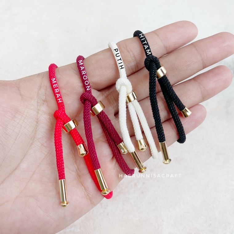 Oricina⁑ Gelang Tali Serut Hongkong Anak dan Dewasa Pandora Emas Import Xuping free 2 Karet Stopper 