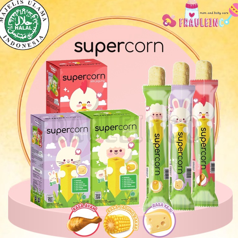 

Murah➙ HYIRD *FRAULEINCO* Supercorn super corn CONZ snack anak Stik 3 variant Rasa HALAL!! F76 ✶Sale