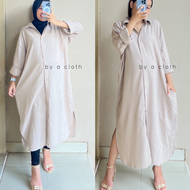 >XC26619<  Oversize Dress - Shirt Dress - Linen Tunik - Oversize Tunik - Midi Dress Linen Oversize D
