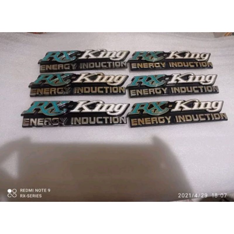Emblem tutup box aki hijau rx king original copotan