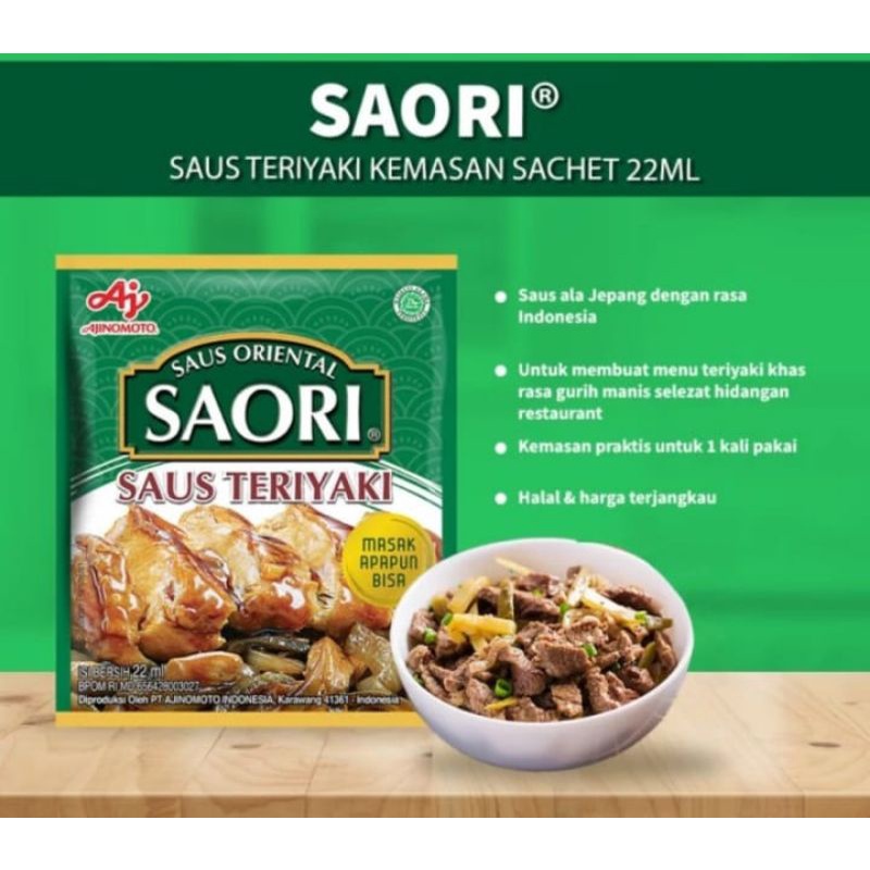 

Saori Saus Teriyaki Sachet 22ml