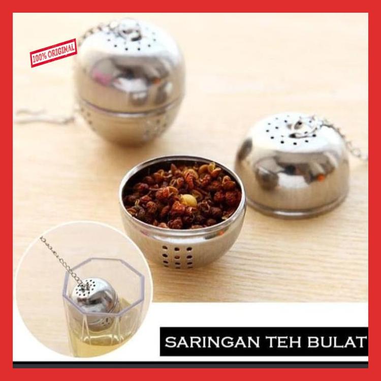 

ronaldomesi208 Saringan teh bola stainless tea strainer serbaguna minuman kesehatan a