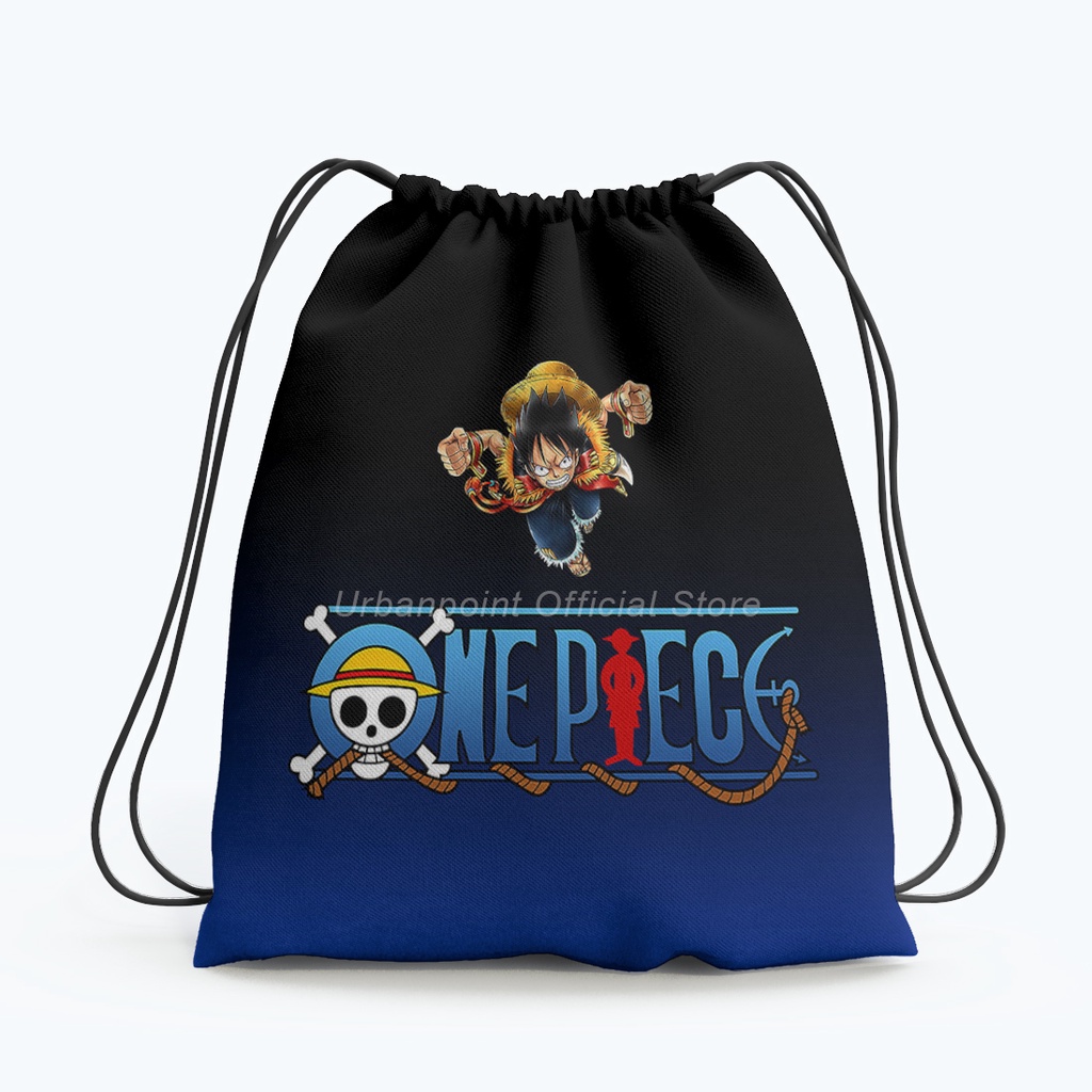 Tas Serut Gymsack One Piece luffy Tas Sekolah Multifungsi