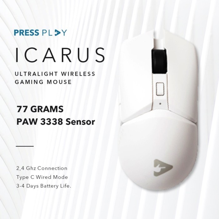 Press Play Icarus Ultralight Wireless - Gaming Mouse