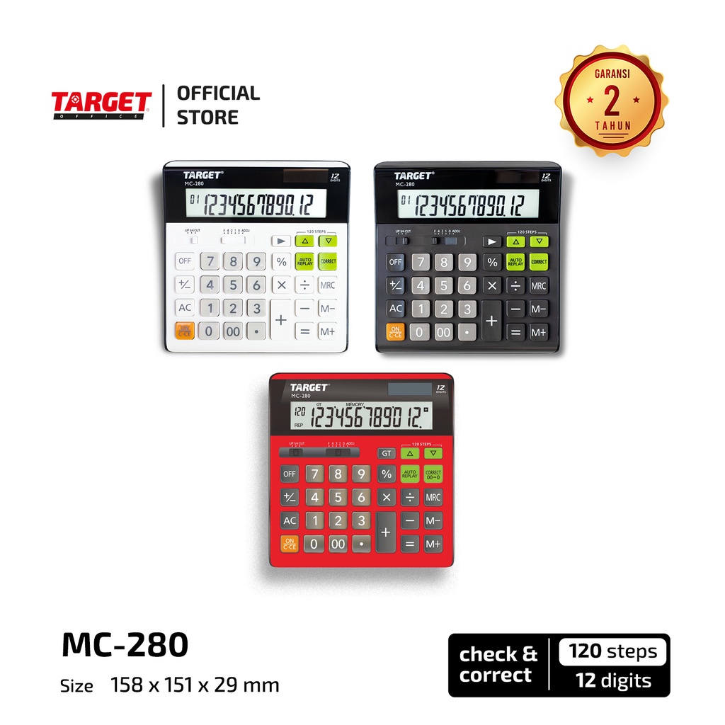 

TARGET MC-280 - DESKTOP CALCULATOR - 12 DIGIT