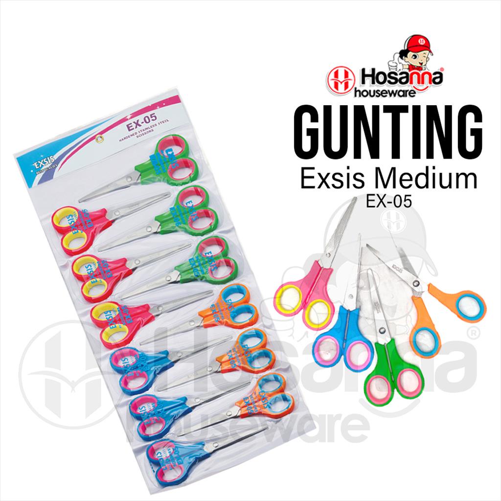 

12PCS GUNTING PASTEL STAINLESS / GUNTING PEMOTONG UKURAN MEDIUM EX05