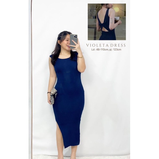 MDLV ~ BAJU RAJUT V DRESS // DRESS RAJUT BODYCON // FASHION WANITA