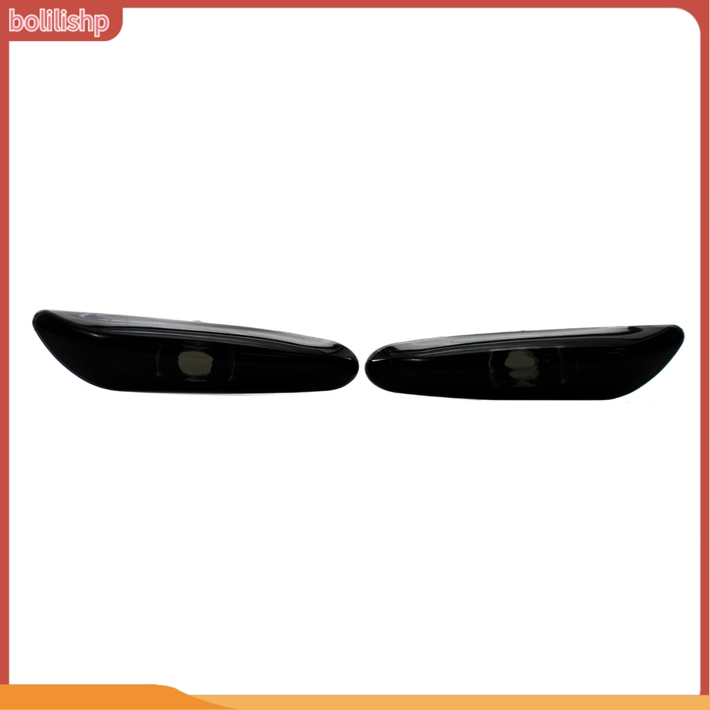 &lt;Bolilishp&gt; 2Pcs Side Marker Light Bezel Wear Resistant Fine Workmanship Gray Turn Signal Lamp Cover 63137165915 63137165916 for BMW 3 Series E46 02-05