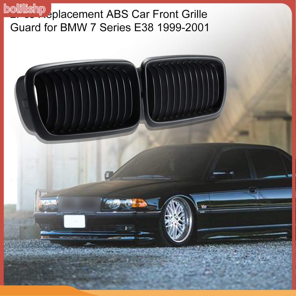 &lt;Bolilishp&gt; 2pcs Grille Guard 51138125811 51138125812 Pengganti Bahan Abs Untuk Bmw 7 Series E38 1999-2001