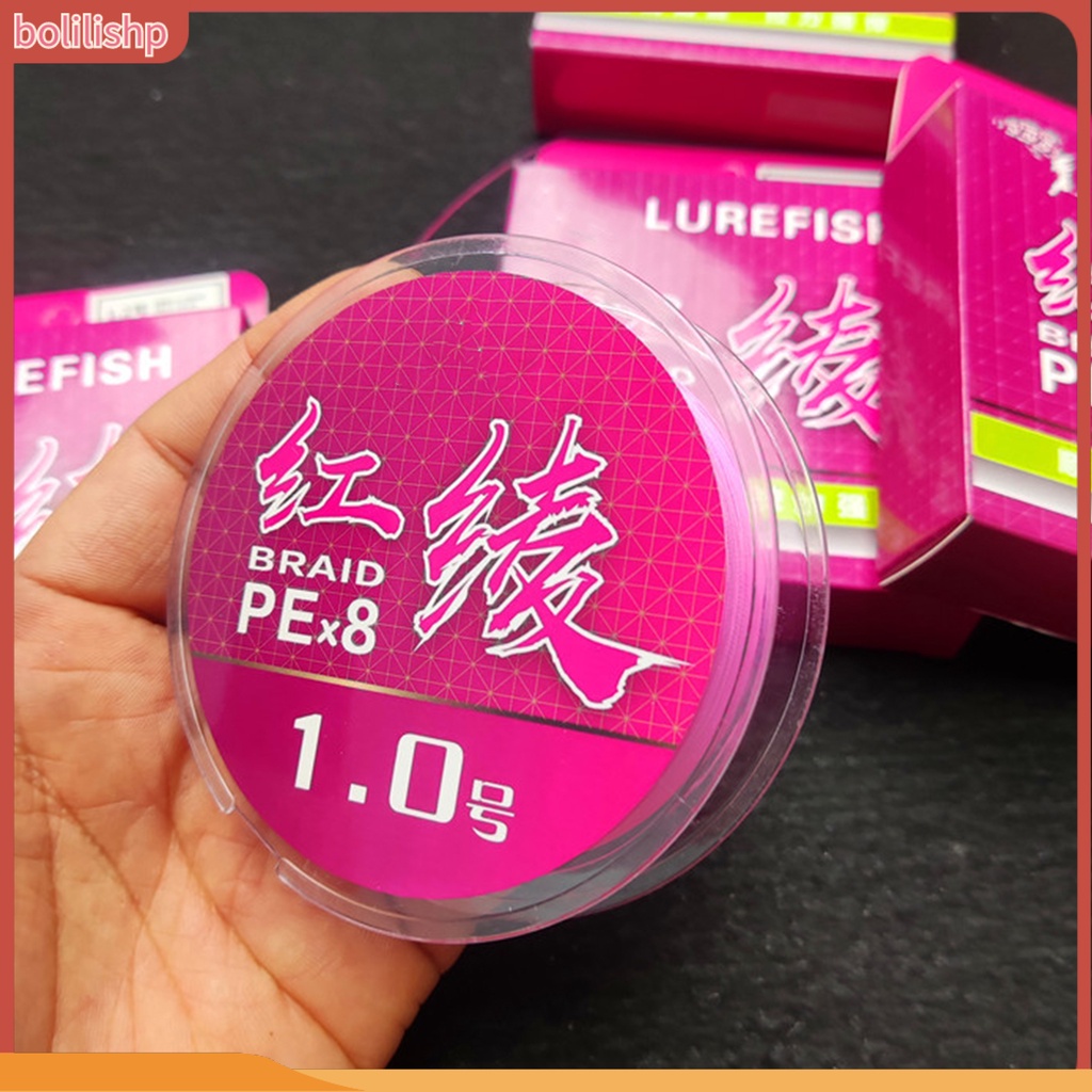 [Bolilishp] 1 Roll 100m Lure Line Fast Water Entry Tarik Kuat Rapat Anyaman Angling PE Pink 8kepang Pancing Pancing Outdoor Mancing