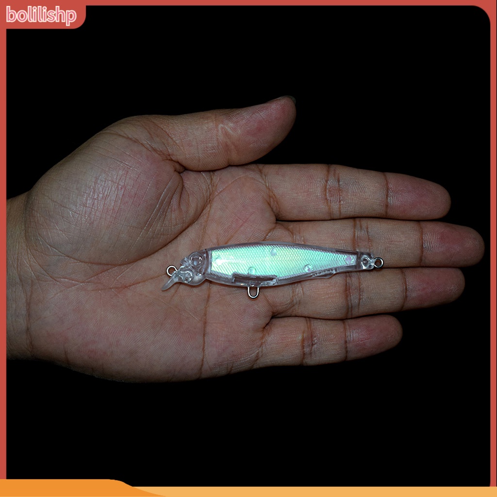 [Bolilishp] 8cm/6.2g Umpan Pancing Simulasi Umpan Embrionik Ikan Kecil Wobbler Universal Fishing Tackle Tidak Dicat Umpan Buatan Plastik Tenggelam Trout Lure Memancing Luar Ruangan