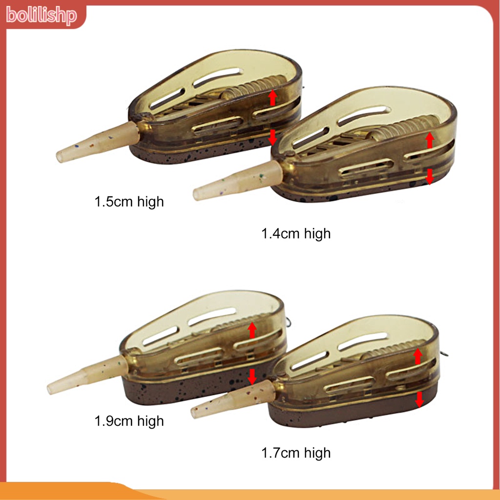 [Bolilishp] fishing Feeder Alat Mini Kokoh Portable Kuat Tahan Aus Memancing Paduan Seng Tandon Carp Fishing Metode Feeder Memancing Aksesoris