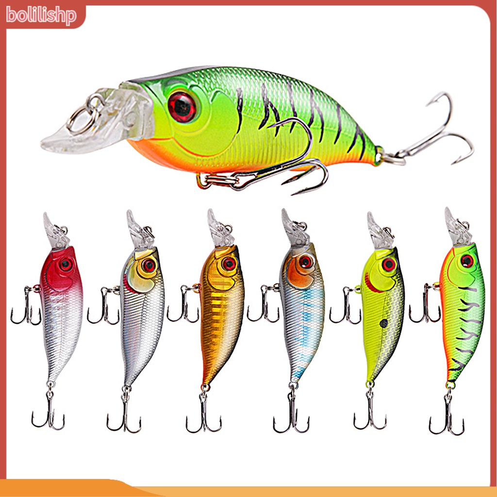 [Bolilishp] pancing Umpan Simulasi Warna Terang 3D Fisheye Water Popper Kait Tajam Mencegah Lolos 7.4cm/8.5g Umpan Pancing Mino Tenggelam Umpan Keras Perlengkapan Memancing