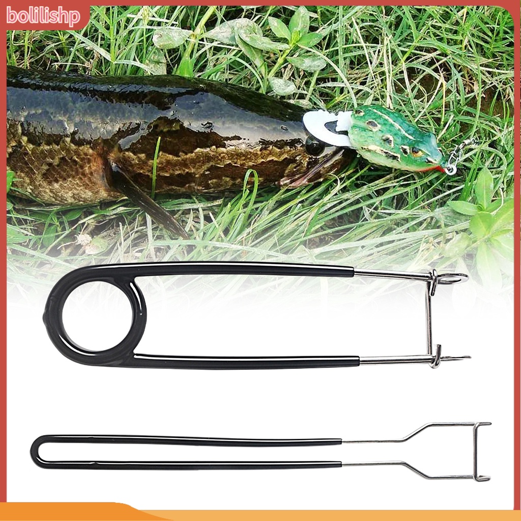 [Bolilishp] 2pcs Alat Penyebar Mulut Ikan Anti Gores Elastisitas Tinggi Stainless Steel Fish Gripper Perangkat Buka Kaitan Untuk Memancing Tanah