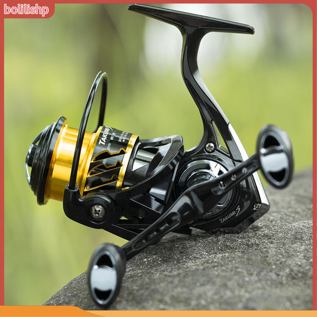 [Bolilishp] lure Spinning Reel Adjustable Rasio Kecepatan Tinggi 5.2: 1gagang Ganda Kiri Kanan Memancing Roda Berputar Fishing Tackle