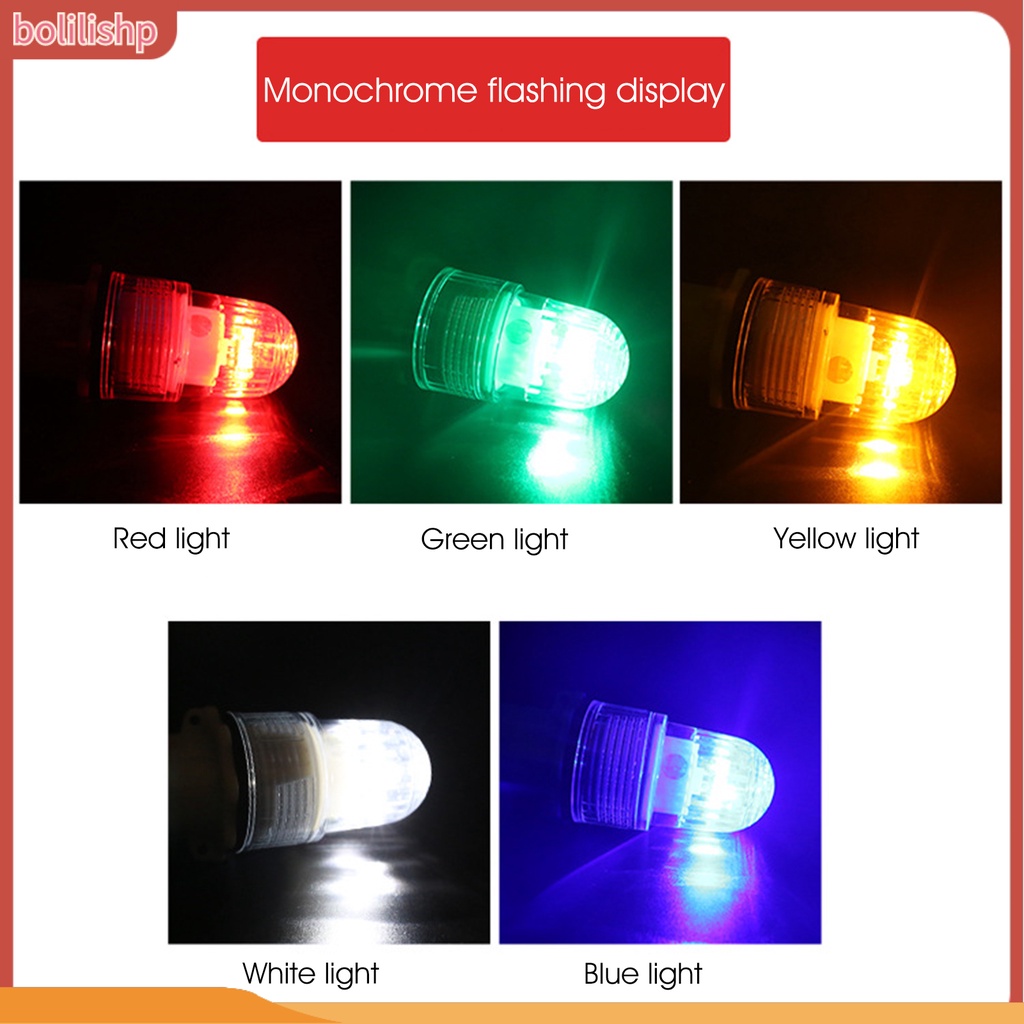 [Bolilishp] led Lampu Pancing Kedip Cahaya Otomatis-control Tahan Aus Pelampung Fishnet Light Untuk Angling