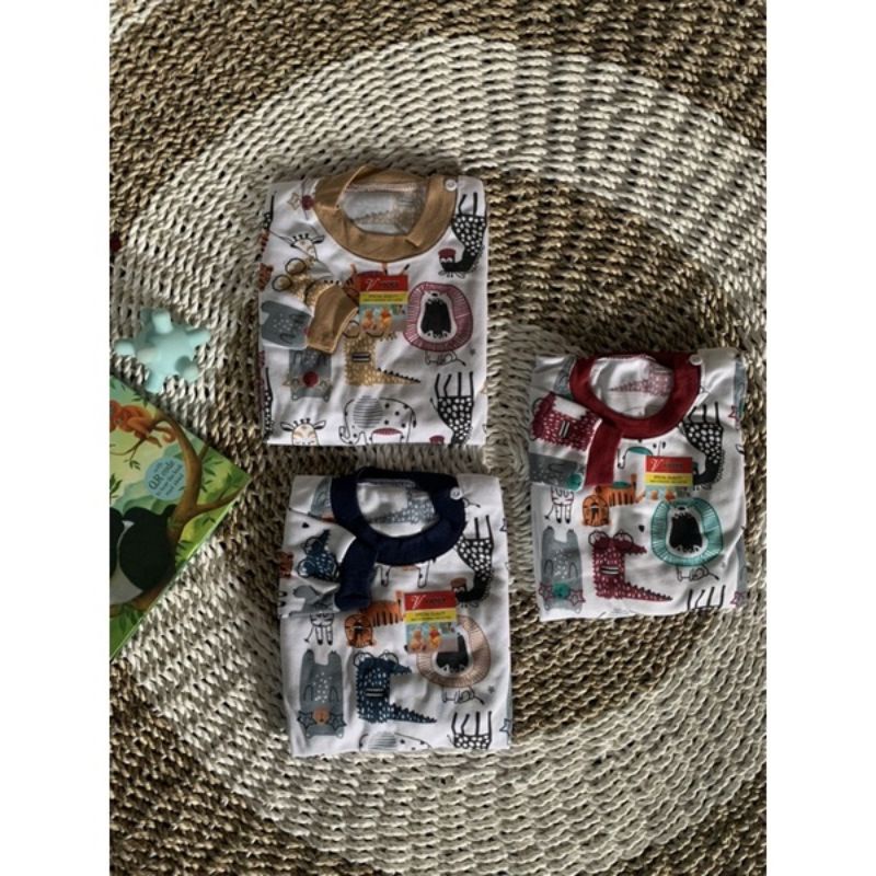 setelan piyama anak Dayak lengan panjang stelan baju bayi usia 3-12 bulan |Fashion
