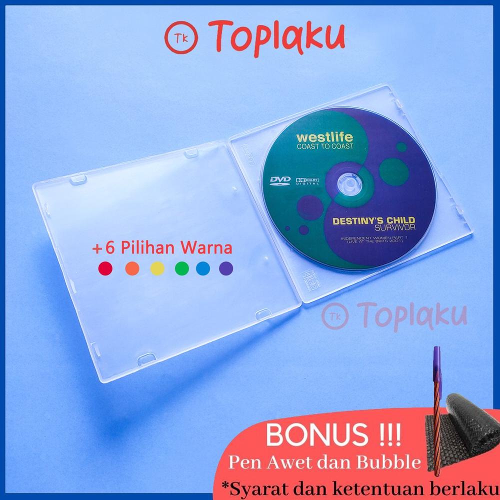 Termurah Topla Tempat Cd Dvd 50 Pieces Transparan Bening Tempat Kaset Case Cd Dvd Mika Kotak Tanpa C