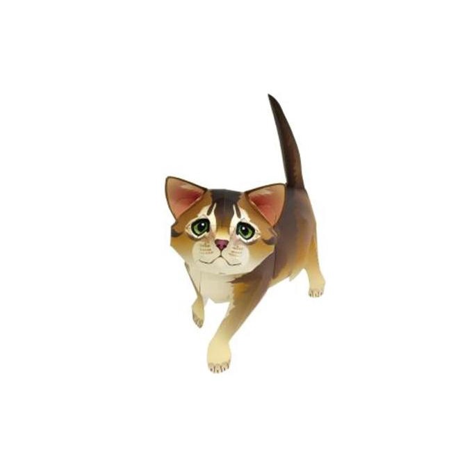 DIY Papercraft Kucing Abyssinian