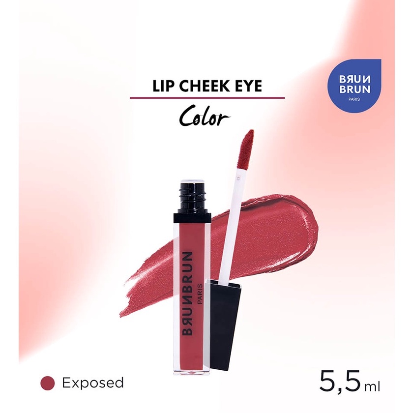 (K☎JU㊛) Brunbrun Paris Lip Cheek Eye Color - Exposed trending