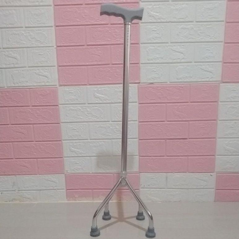 7.7 Sale Sella Tongkat Kaki 4 Stainless Kemenkes/Tongkat Jalan Orang Tua Kaki 4 Empat /Alat Bantu Ja