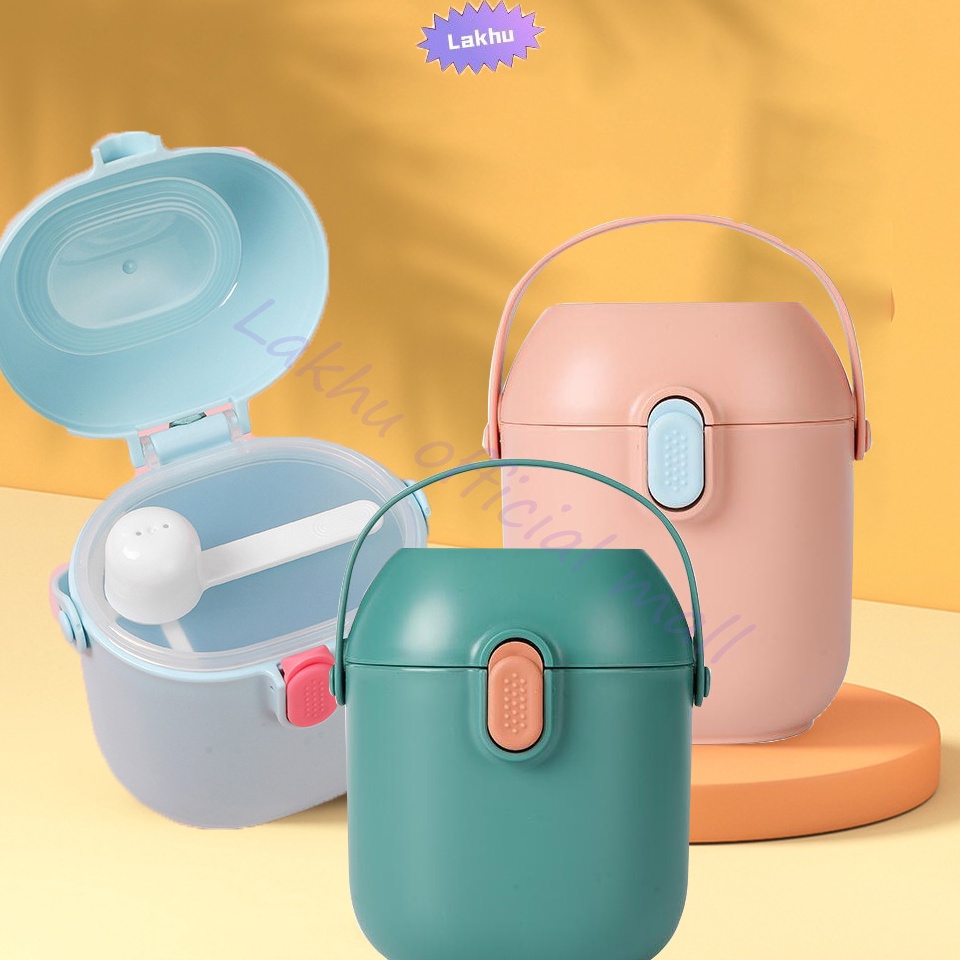 LC.11Jn23o ▪ Lakhu wadah tempat susu bubuk bayi/wadah tempat susu bubuk bayi travelling/kotak susu b