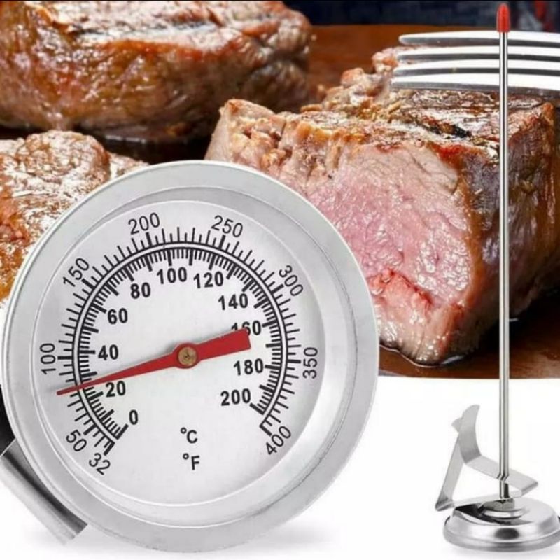 THERMOMETER MASAK AIR KOPI TERMOMETER MINYAK BBQ DAGING SUHU GORENG TERMOMETER ANALOG
