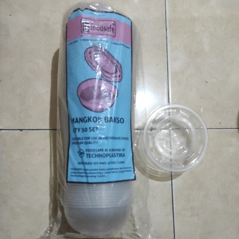 MANGKOK BAKSO 650ML (50PCS) / MANGKOK PLASTIK BAKSO 650ML TECHNOPLAS
