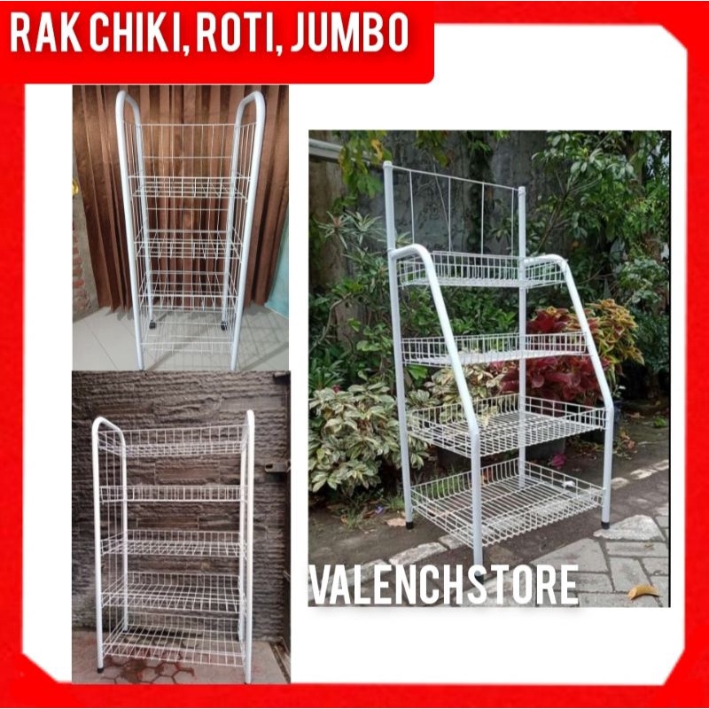 RAK CHIKI / RAK CHIKI 4 N / RAK CHIKI JUMBO/ RAK CHIKI 4 TINGKAT / RAK CHIKI / KERANJANG CHIKI / RAK