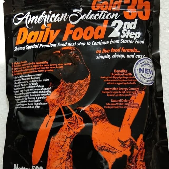 Terlaris Ams Step 2 500 Gram American Selection Voer Pur Pakan Burung Murai