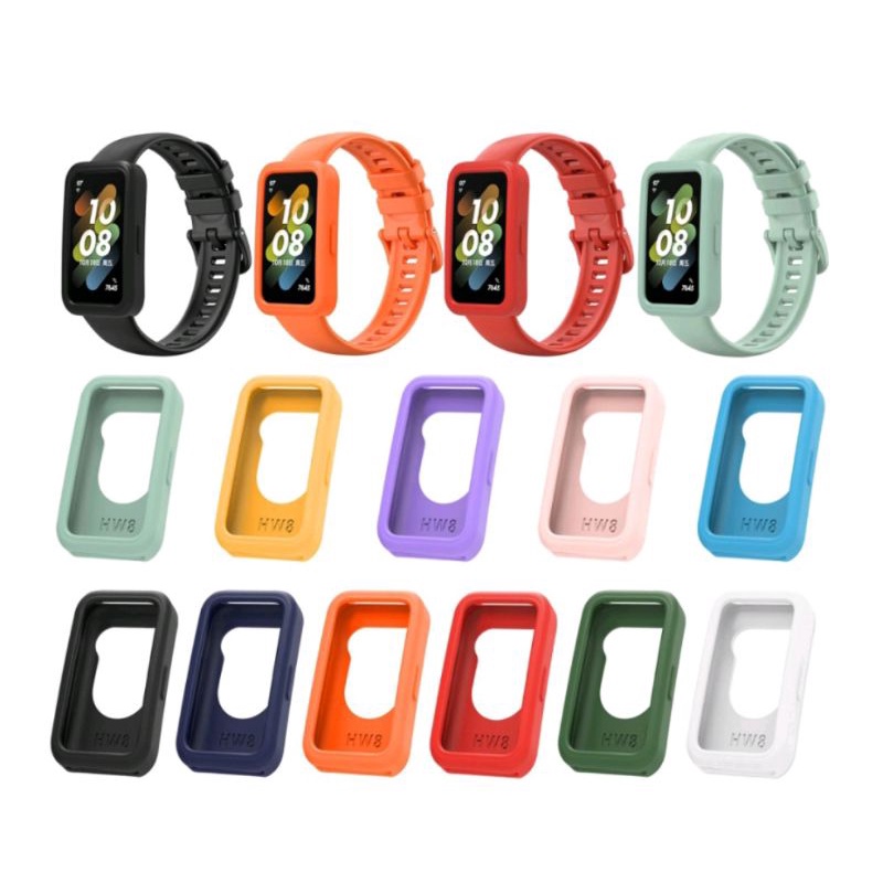 BUMPER SOFT TPU CASE HUAWEI BAND 8 CASING PROTECTOR SILICONE SILICON SILIKON  COVER BODY HUAWEI BAND 8 CASE TPU BUMPER ANTI GORES LAYAR HUAWEI HONOR BAND 8 PROTECTOR PROTECTIVE COVER CASING HUAWEI BAND 8 FULL BODY PROTECTOR CASING SILIKON SHELL MURAH KUAT