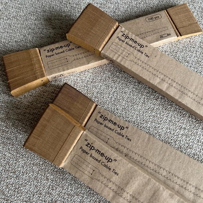 

5 X Eco-Friendly Paper Cable Ties - Kabel Ties Ramah Lingkungan