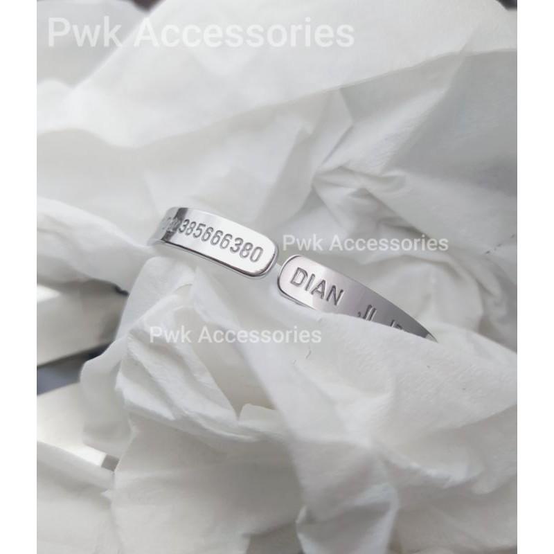 Gelang Identitas Gelang Kecemasan Gelang Lansia / Pikun Stainless Steel Gpid6
