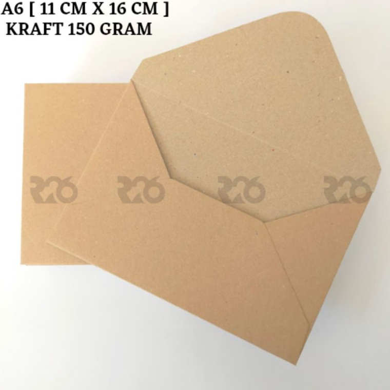 

Bayar Di Tempat✧➡ A6 amplop vintage kraft [50 pcs] amplop aesthetic | amplop coklat 16x11 cm Y96 ↕