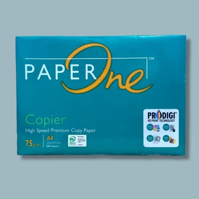 

KERTAS HVS A4 75 GRAM PAPERONE hqu01
