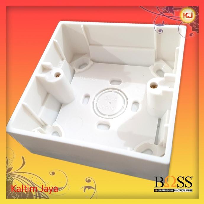 ] Box Outbow/OB Dus/Dos/Kotak Tempel Plastik Putih Single B238 BOSS