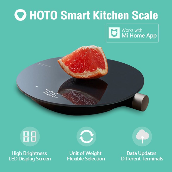 HOTO Little Monkey Smart Kitchen Scale Bluetooth APP Electronic Scale
