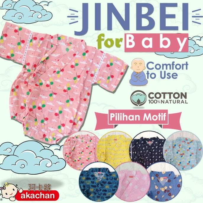 Baby Jinbei 6-18 M Jinbei Boy Girl Jinbei Jinbey Kimono Musim Panas