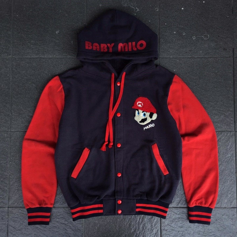Varsity Hoodie Baby Milo x Mario Size M