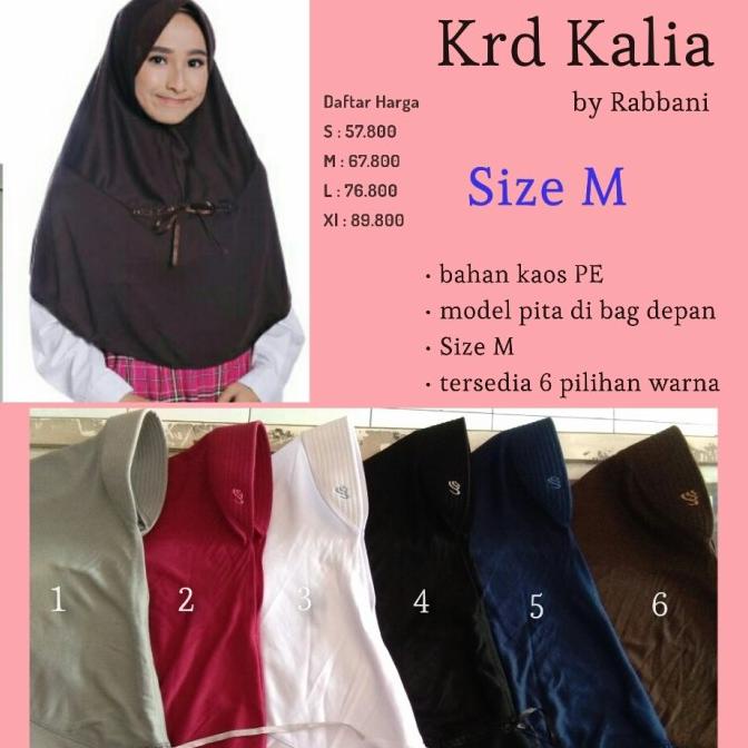 Kerudung Jilbab Kalia Rabbani (Jilbab Sekolah)
