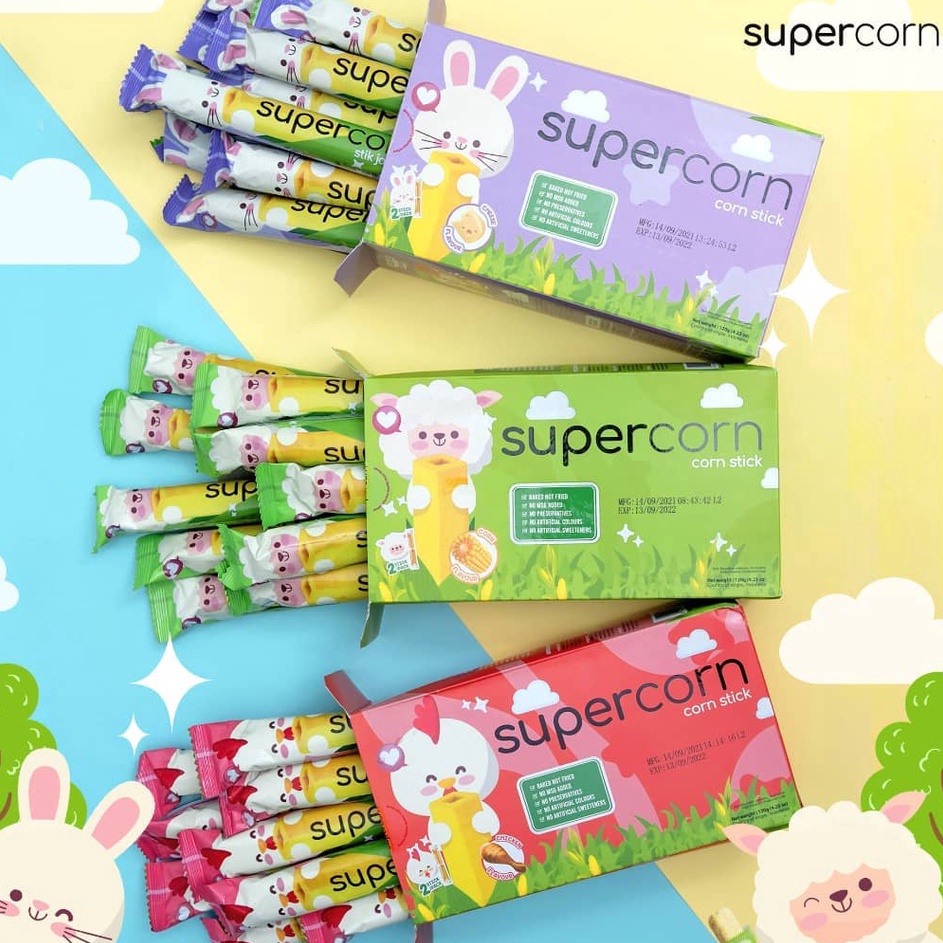 

➼6d Ready✾ SUPERCORN STIK JAGUNG 120gr BOX ISI 12Pcs V72 ✢