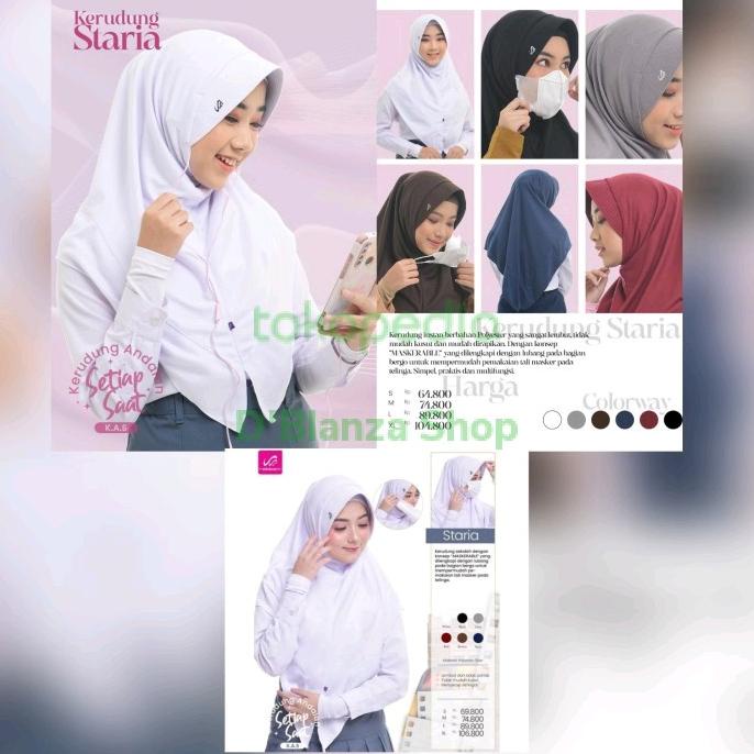 Kerudung Hijab Jilbab Anak Sekolah Sd Smp Sma Pramuka 3 Rabbani Ori