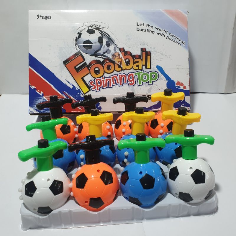 Mainan gasing Bola Anak Led dan Musik Football spinning Top